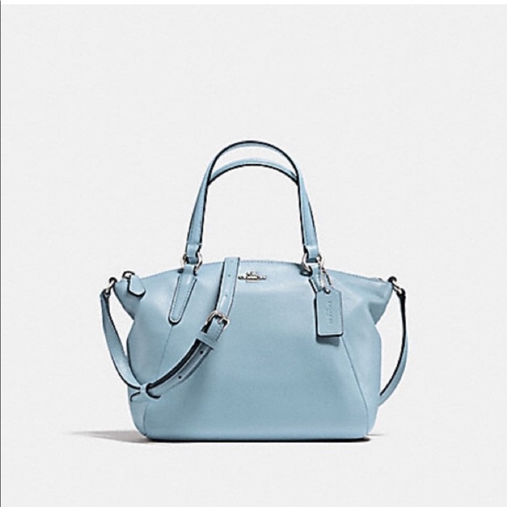 Coach Mini Kelsey Satchel Powder Blue Handbag